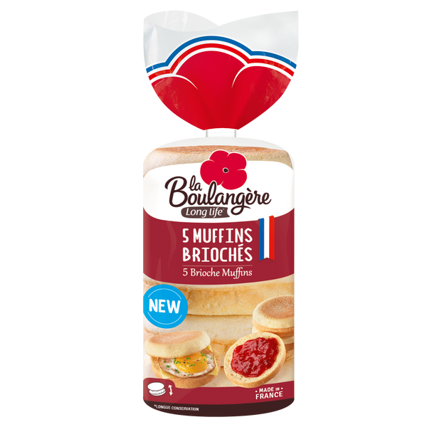 Long Life Brioche Muffins 5pk 250g