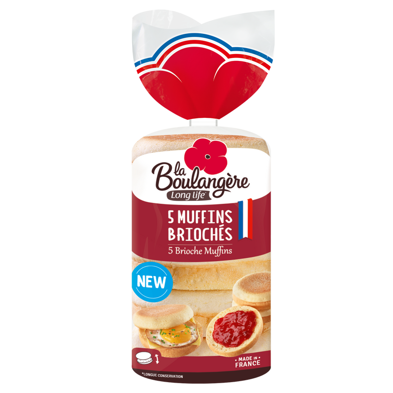 Long Life Brioche Muffins 5pk 250g